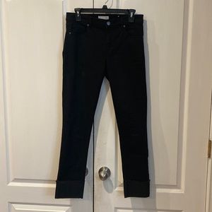Ann Taylor LOFT Cuffed Modern Straight Leg Black Jeans - Size 4/27 never worn